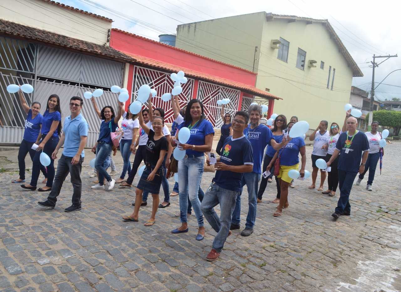 Unidade de Saúde Luís Pereira de Castro realiza caminhada novembro azul
